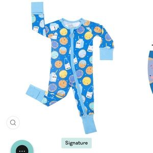 NWT Little Sleepies Cookies and Milk Zippy. 12-18 months